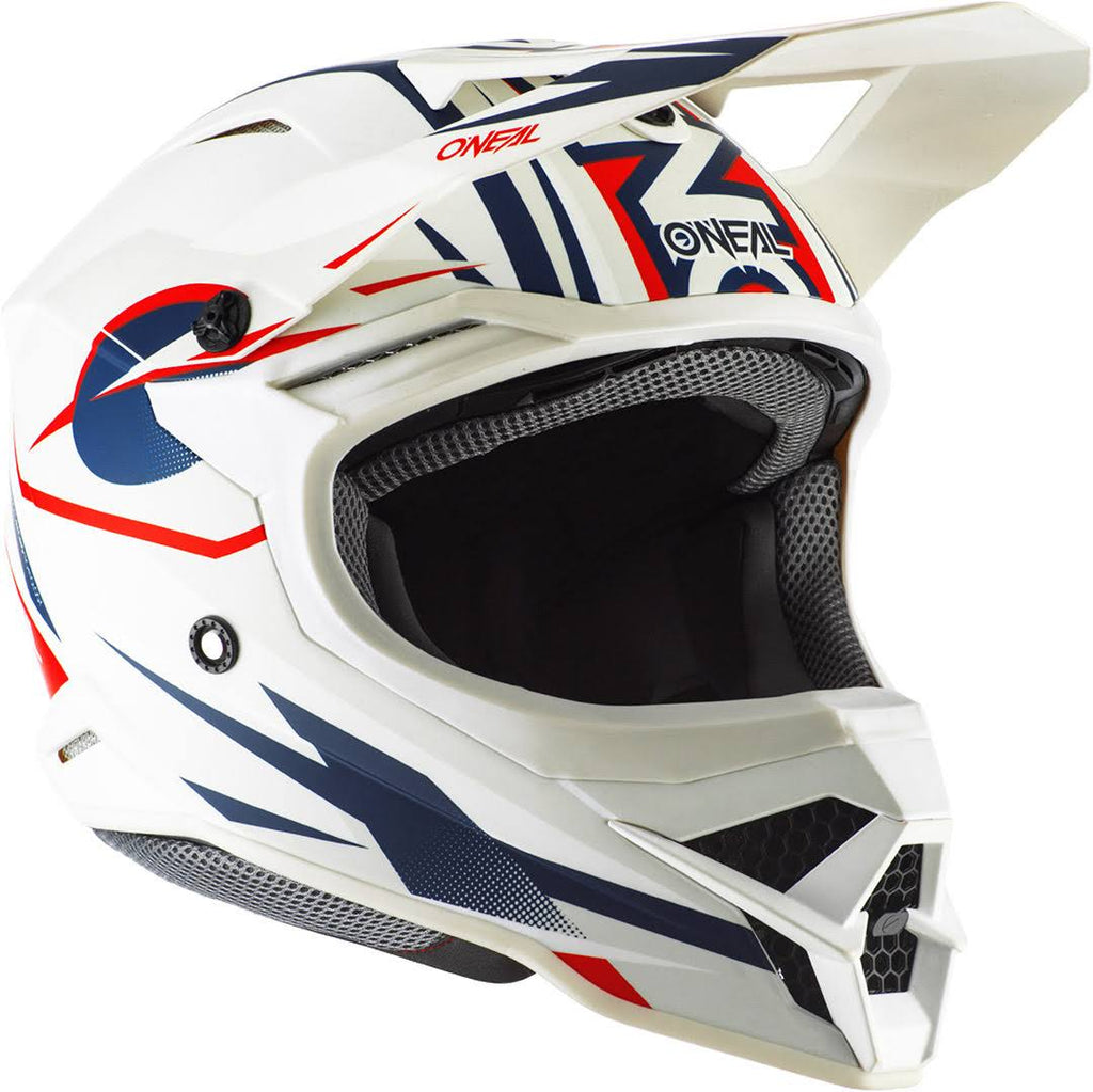 White/Blue XS Cross Helmet N5185