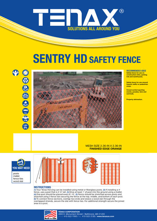 Black Safety Fence R77361