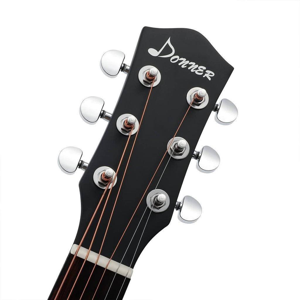 Beginner Acoustic Guitar Bundle with Gig Bag Tuner Capo Picks Strap String G336