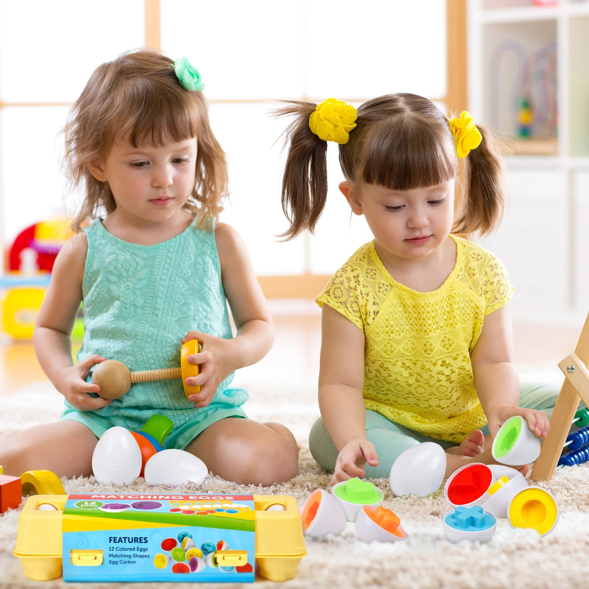 Matching Eggs with Yellow Eggs Holder D4766