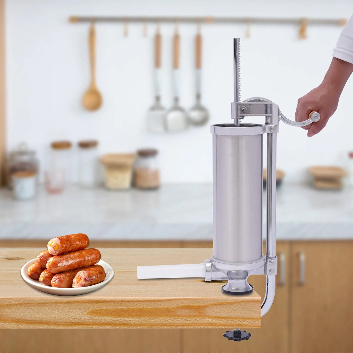 2.5L Stainless Steel Manual Sausage Stuffer F2674