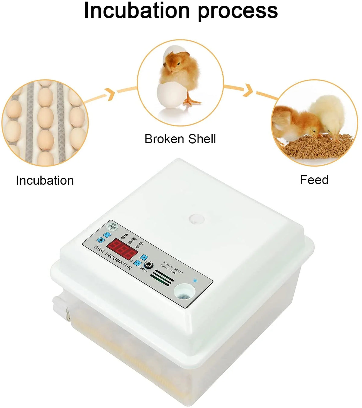 16 Eggs Incubator with Automatic Egg Turner G25291