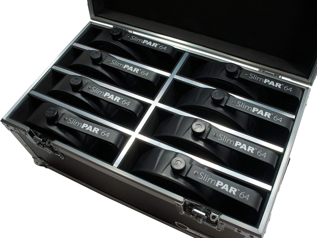 8 Space Slimpar Can Light Flight Case S62579