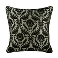 18x18 inch Black & Grey Burnout Velvet Throw Pillow Cover O7385
