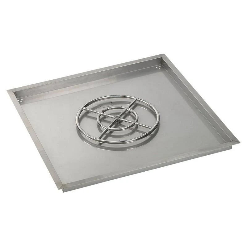 36x22 Square Drop-In Pan with Spark Ignition Kit Propane Fire Pit Ring K551298