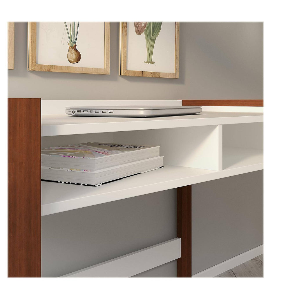White Writing Desk with 2 Drawer Mobile File Cabinet W229194