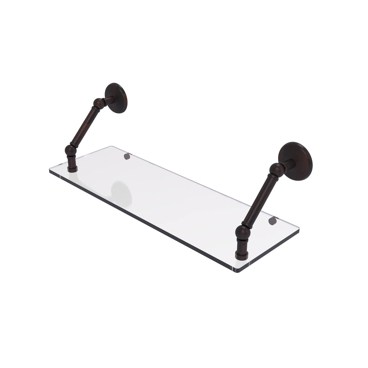 24 inch Floating Glass Shelf Venetian Bronze N30650