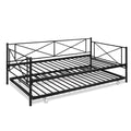 Twin Size Metal Daybed and Trundle D924