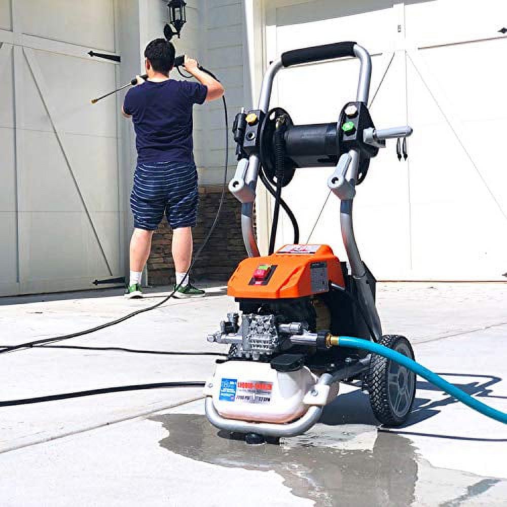 1.2 GPM 13 amp 2200 Psi Electric Pressure Washer with 25' Hose Reel F9103