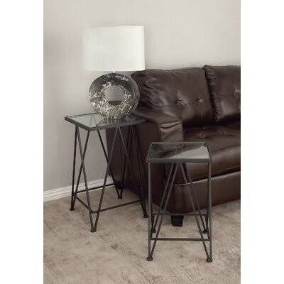 Black Tray Top Nesting Tables M962392