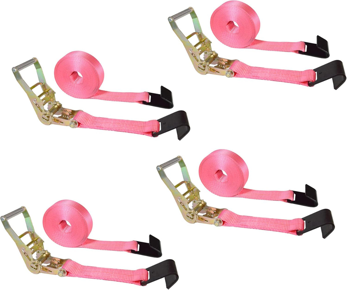 2” x 30’ Yellow Ratchet Straps (8 Pack) L916