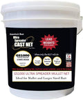Cast Net Clear 9& Radius, 1x22 Mesh, 1 lb Wts U621
