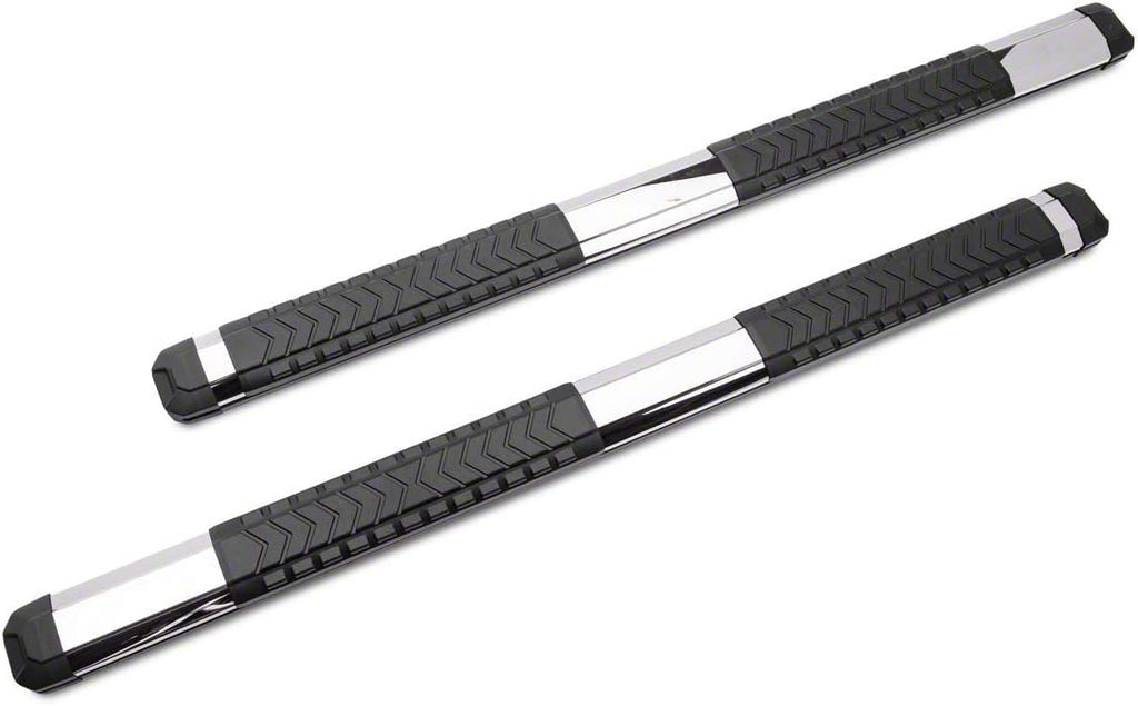 5-Inch Aluminum Side Step Bars with Stainless Cover Plates X502888