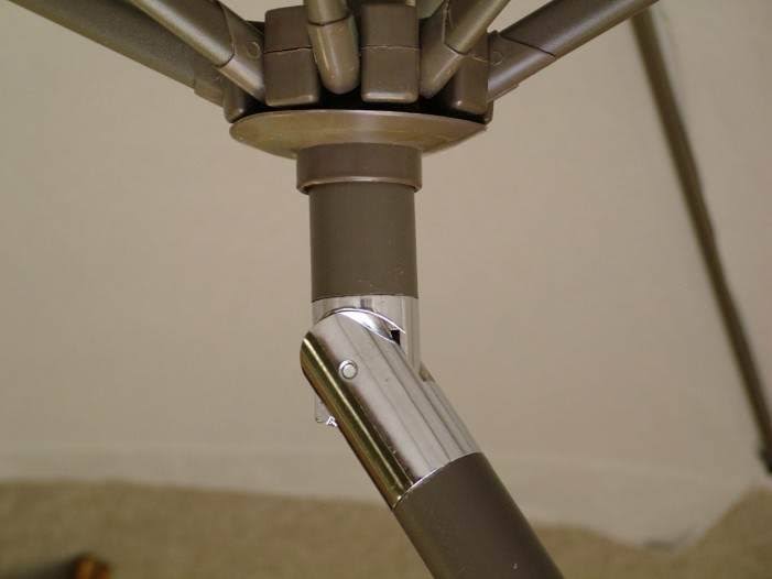 8 Foot Aluminum Patio Umbrella with Tilt and Crank E13686