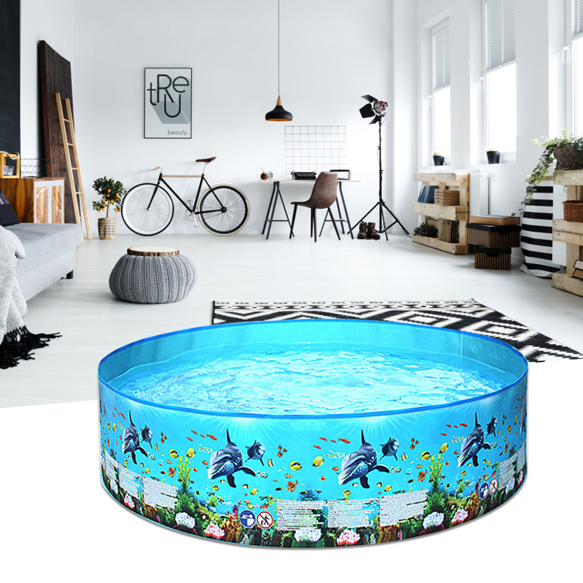 Inflatable Plastic Swimming Pool U472