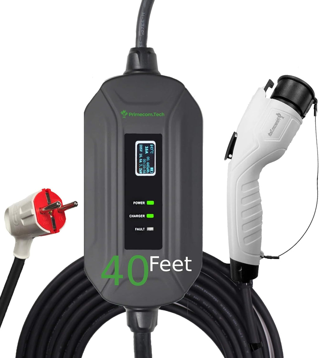 Portable Level 2 Electric Vehicle Charger, 50 Feet, NEMA L6-30P Y861