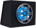 10 Inch 500 Watt Car Audio Subwoofer Enclosure with RGB Illumination K962843