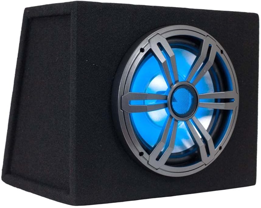 10 Inch 500 Watt Car Audio Subwoofer Enclosure with RGB Illumination K962843