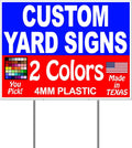 50 Pack Yard Lawn Signs with Metal Stake Stands Y81121