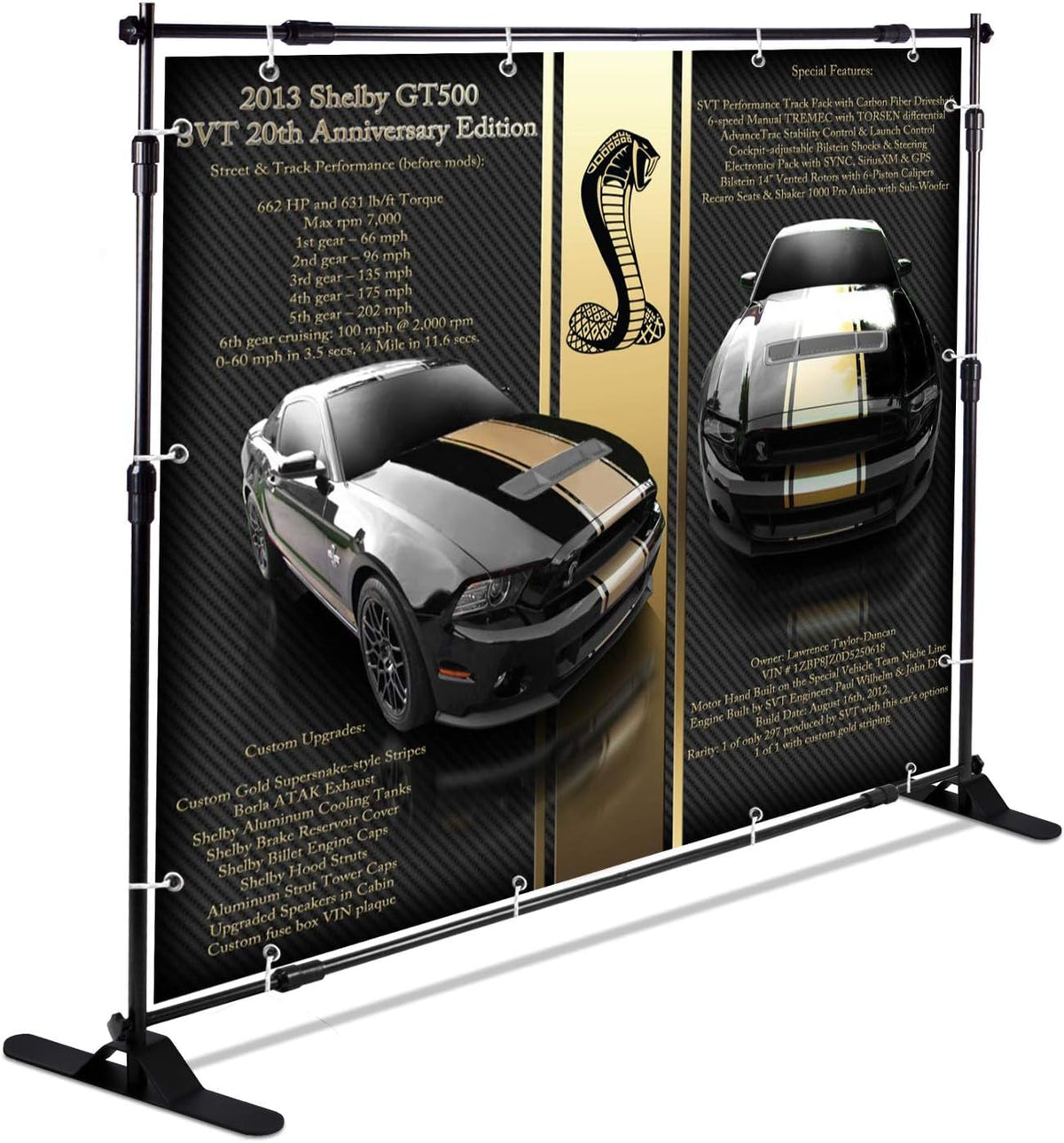 Heavy Duty Backdrop Banner Stand Kit with Carrying Bag B94485